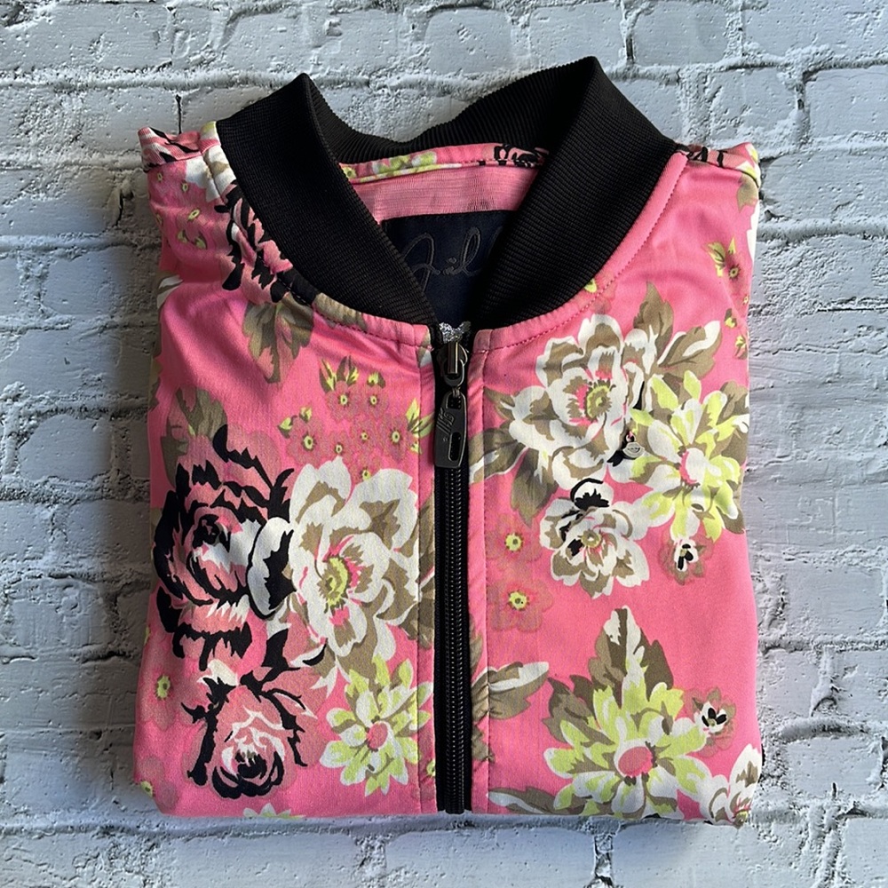JILL | Floral print bomber jacket - Picture 2 of 12